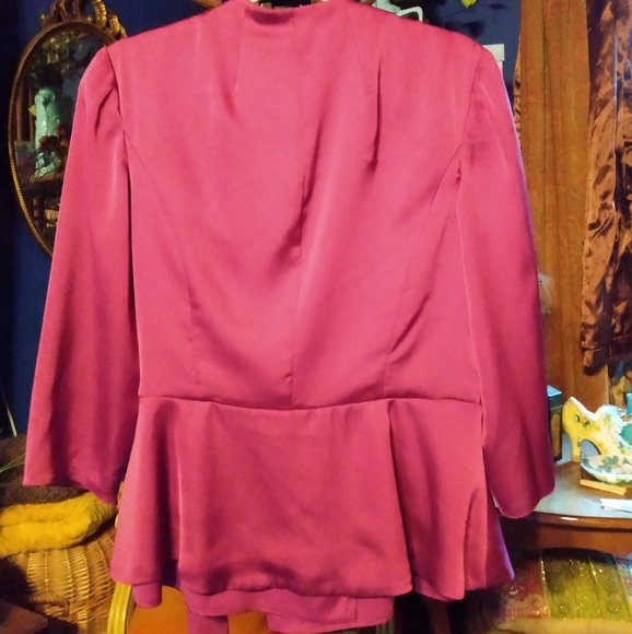 Women's Large Alex Evenings Fuchsia Formal Wear Blouse - Picture 2 of 6